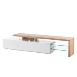 Meuble TV Molios -VIDAXL || Leitmotiv || Emma Soldes Magasin tv lowboard molios ii weiss eiche 4239104