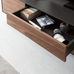 Meuble TV Payara -VIDAXL || Leitmotiv || Emma Soldes Magasin tv lowboard payara walnuss schwarz 4372768