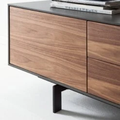 Meuble TV Payara -VIDAXL || Leitmotiv || Emma Soldes Magasin tv lowboard payara walnuss schwarz 4372772