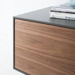 Meuble TV Payara -VIDAXL || Leitmotiv || Emma Soldes Magasin tv lowboard payara walnuss schwarz 4372780