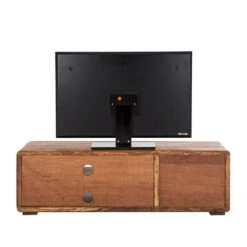 Meuble TV TRANGLE -VIDAXL || Leitmotiv || Emma Soldes Magasin tv lowboard trangle sheesham massiv 702542