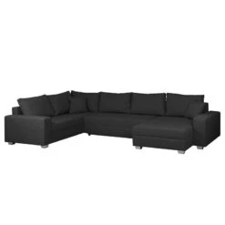 Canapé Panoramique Loorana (convertible) -VIDAXL || Leitmotiv || Emma Soldes Magasin wohnlandschaft loorana mit schlaffunktion strukturstoff ottomane longchair beidseitig montierbar anthrazit 4096720