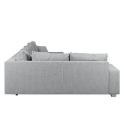 Canapé Panoramique Loorana (convertible) -VIDAXL || Leitmotiv || Emma Soldes Magasin wohnlandschaft loorana mit schlaffunktion strukturstoff ottomane longchair beidseitig montierbar hellgrau 4096636