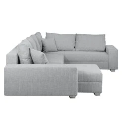 Canapé Panoramique Loorana (convertible) -VIDAXL || Leitmotiv || Emma Soldes Magasin wohnlandschaft loorana mit schlaffunktion strukturstoff ottomane longchair beidseitig montierbar hellgrau 4096660