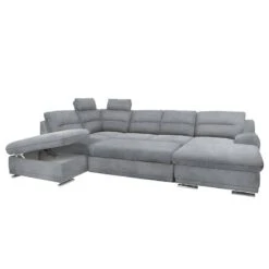 Canapé Panoramique Rollin -VIDAXL || Leitmotiv || Emma Soldes Magasin wohnlandschaft rollin microfaser longchair davorstehend rechts ottomane links mit schlaffunktion hellgrau 4691976