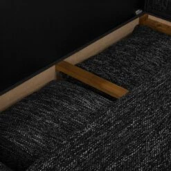 Canapé Panoramique Sibenik (convertible) -VIDAXL || Leitmotiv || Emma Soldes Magasin wohnlandschaft sibenik kunstleder strukturstoff anthrazit longchair davorstehend links ottomane rechts 4960132